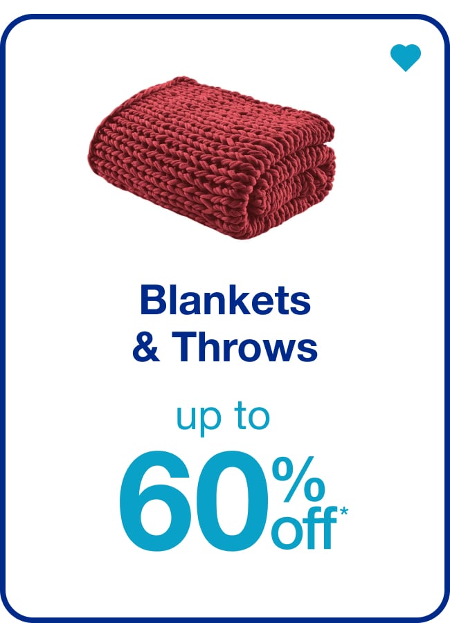 Blankets & Throws - up to 60%