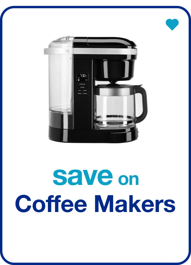 save on Coffee Makers