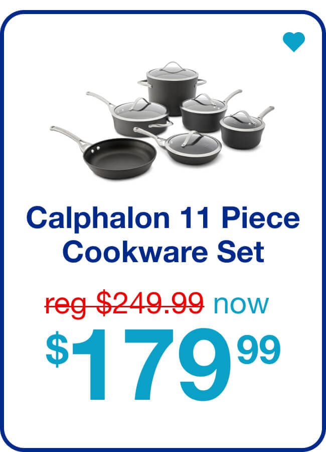 Calphalon Contemporary Hard-Anodized Nonstick Cookware, 11 Piece Set — Shop Now!