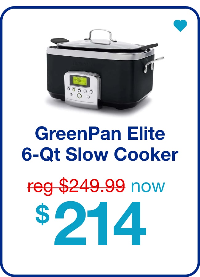 GreenPan Elite 6-Quart Slow Cooker — Shop Now!