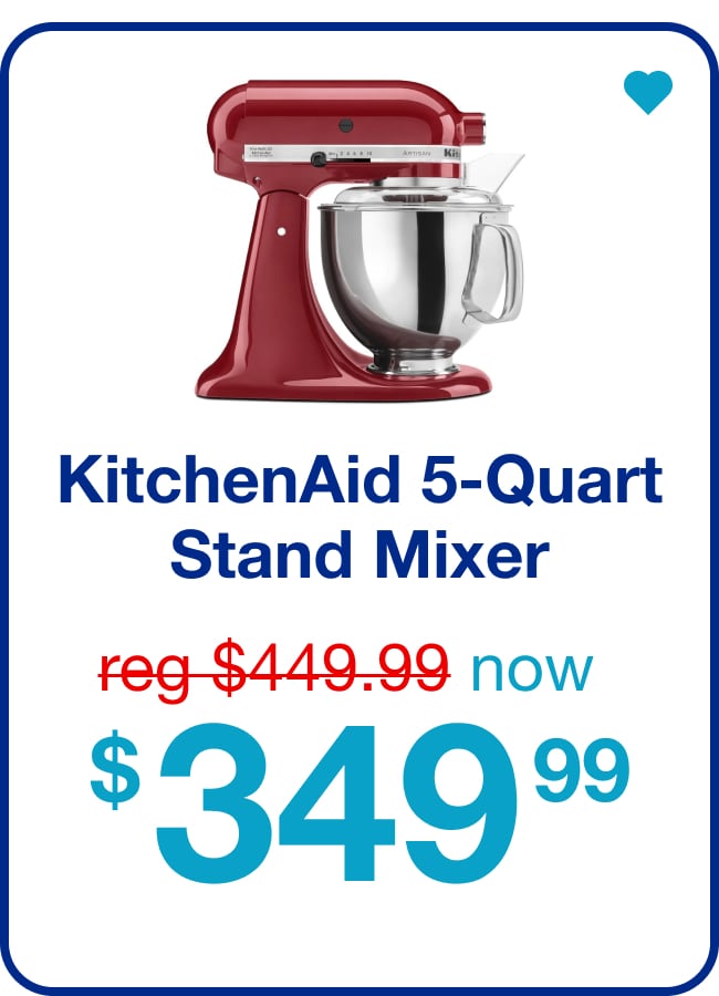 KitchenAid 5-Quart Artisan Tilt-Head Stand Mixer - Shop now!