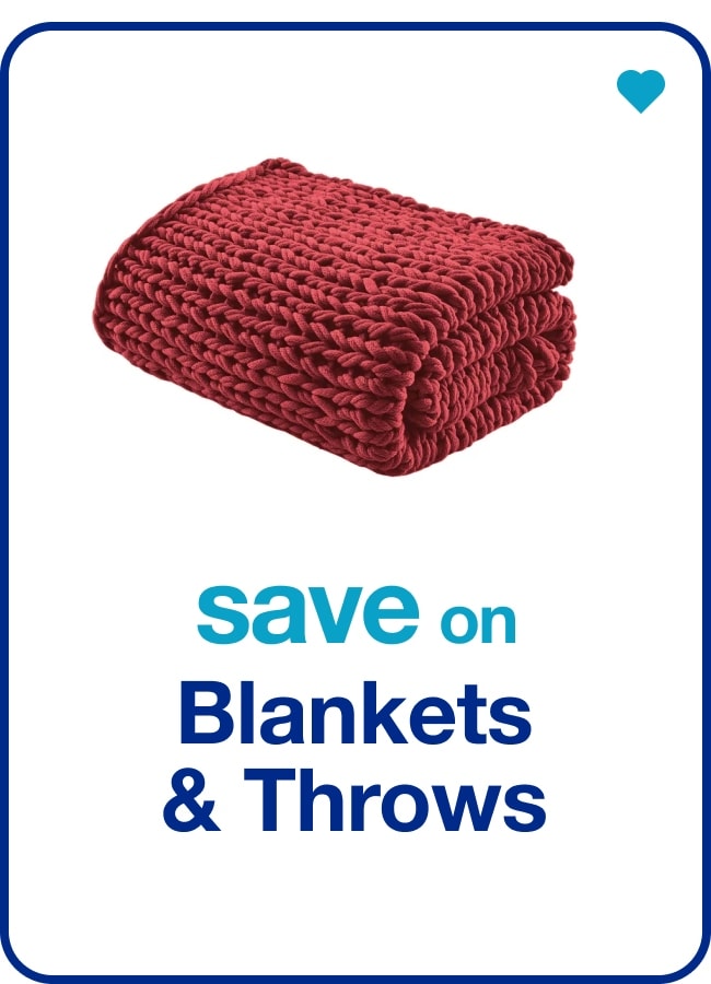 save on Blankets & Throws