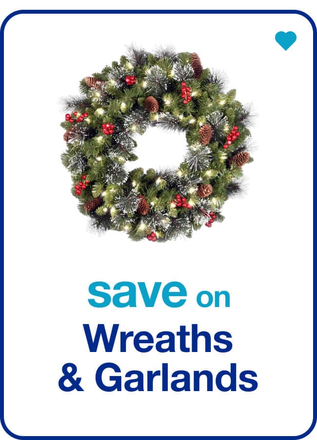 save on Wreaths & Garlands