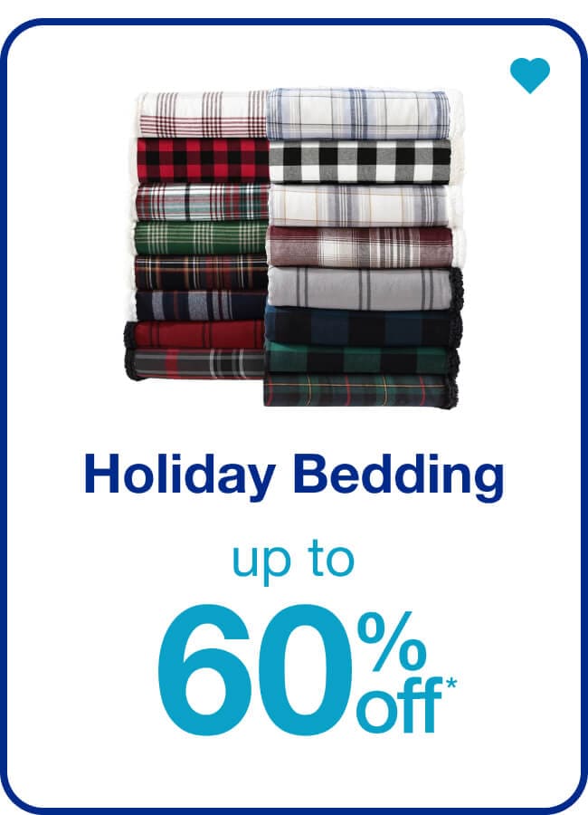 Holiday Bedding - up to 60% off 