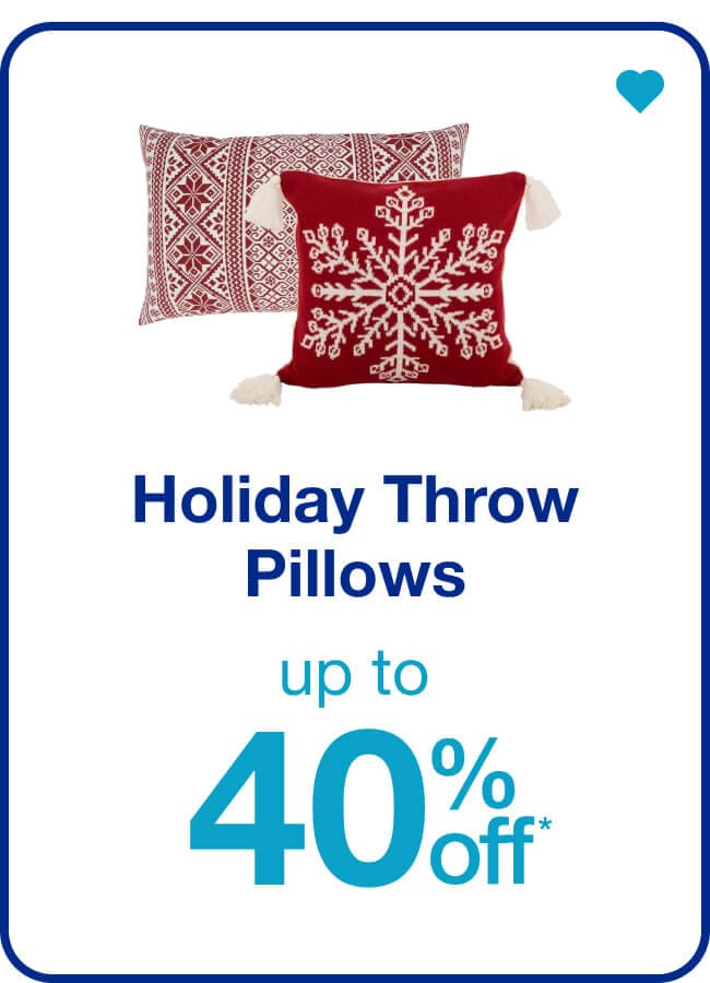 Holiday Throw Pillows - up to 40% off