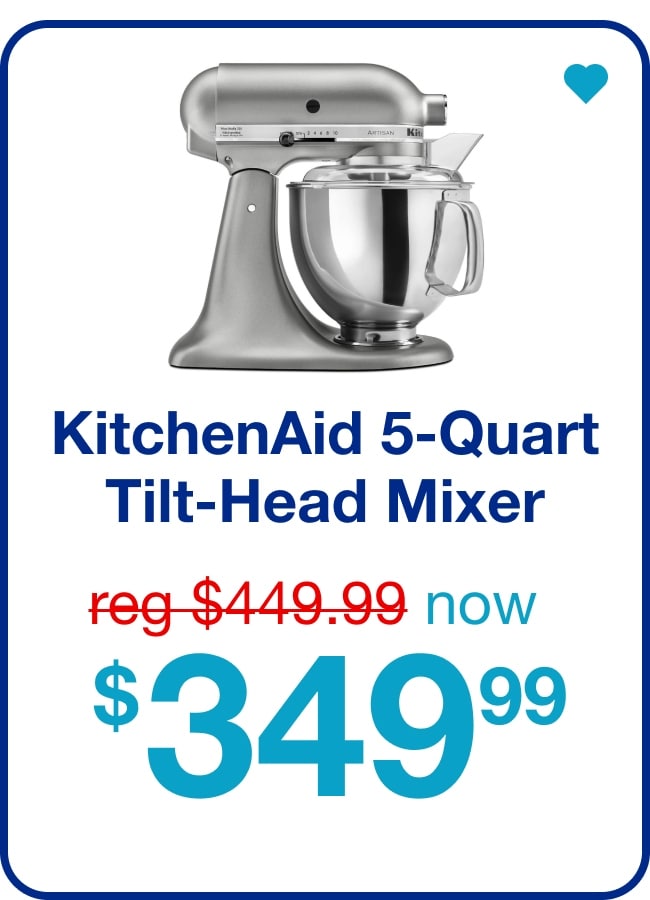 KitchenAid 5-Quart Artisan Tilt-Head Stand Mixer