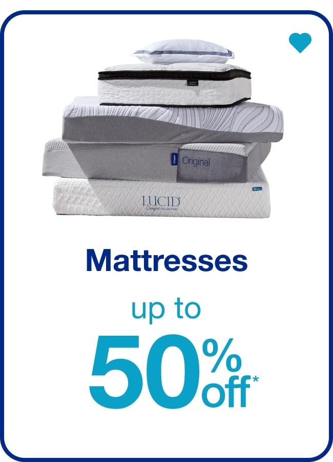 Mattresses - up to 50% off