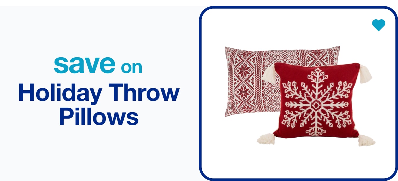 save on holiday throw pillows