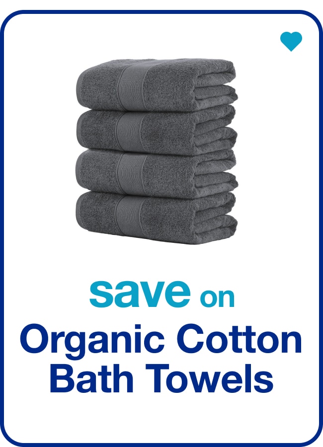 Organic Cotton Bath Towels — Shop Now!