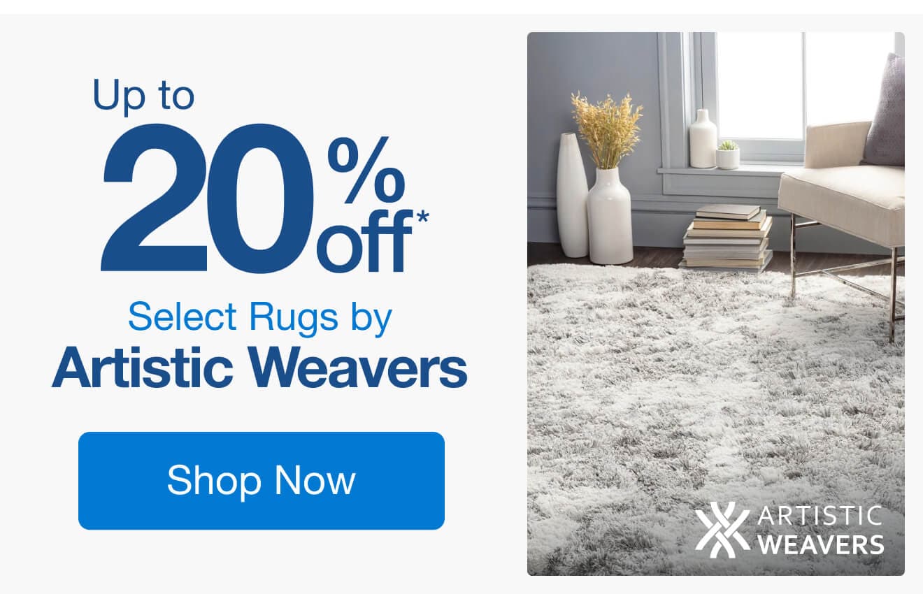 Up to 20% off Select Rugs by Artistic+Weavers*