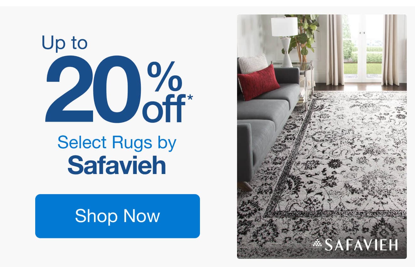 Up to 20% Off Select Rugs by Safavieh*