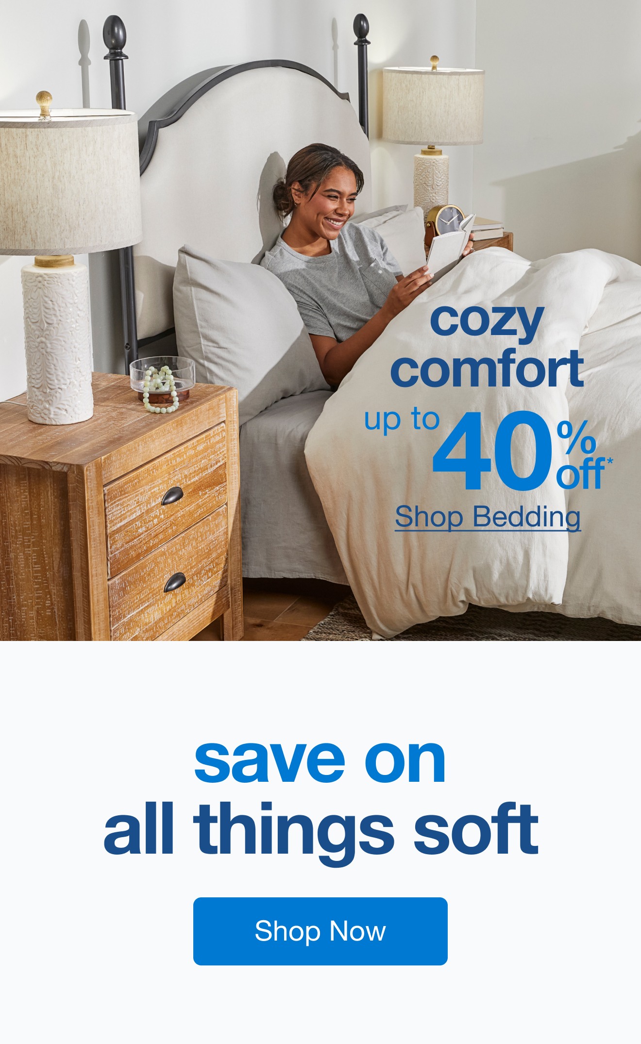 Cozy Comfort up to 40% Off — Shop Now!