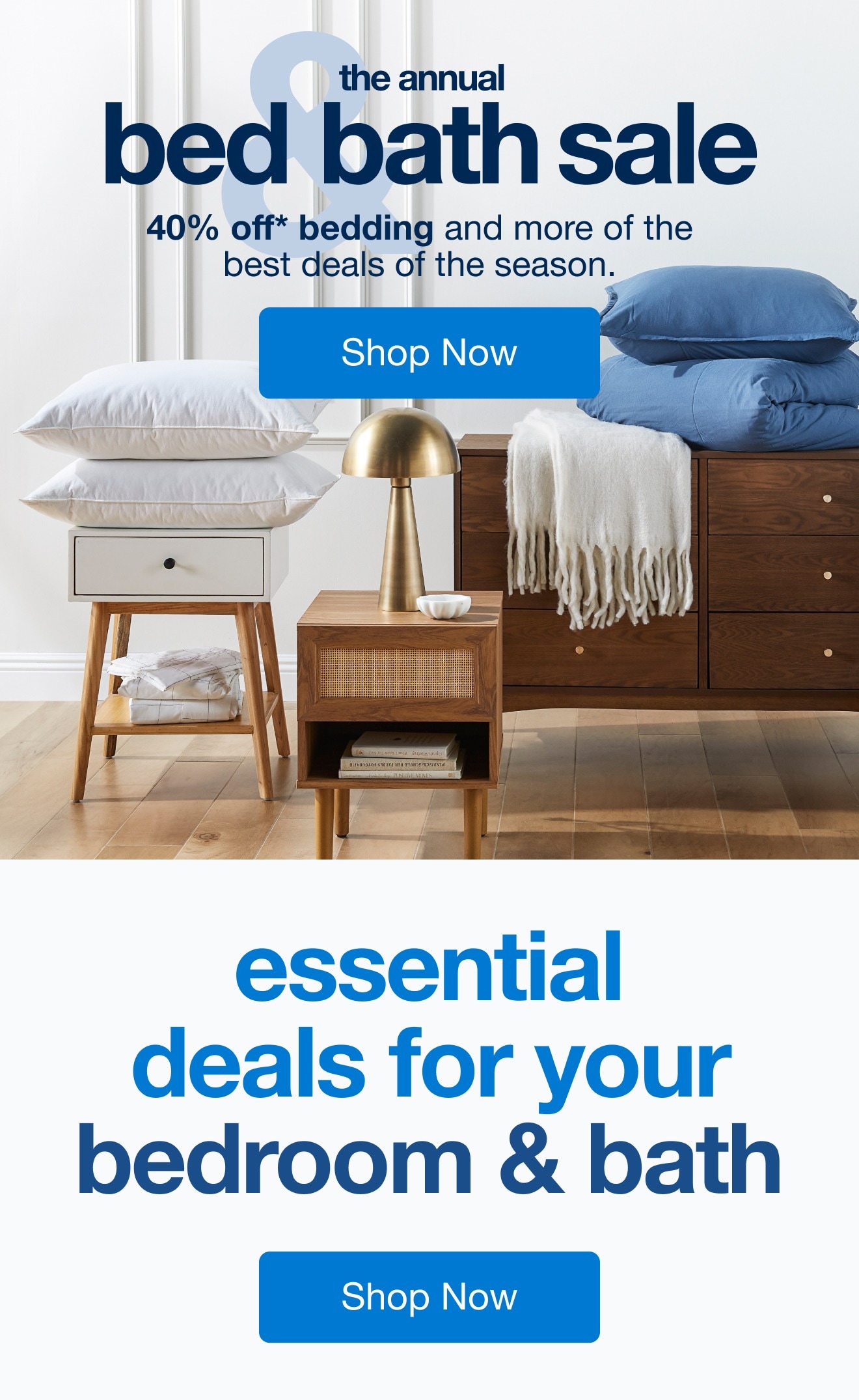 Annual Bed and Bath Sale— Shop Now!