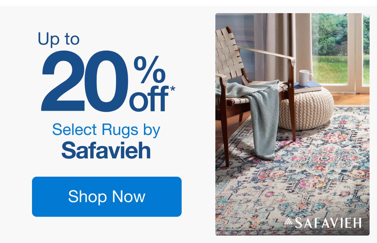 Up to 20% Off Select Rugs by Safavieh*