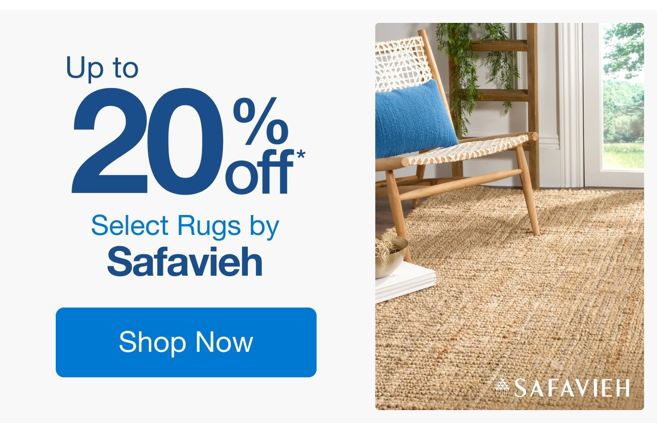 Up to 20% off Select Rugs by Safavieh*