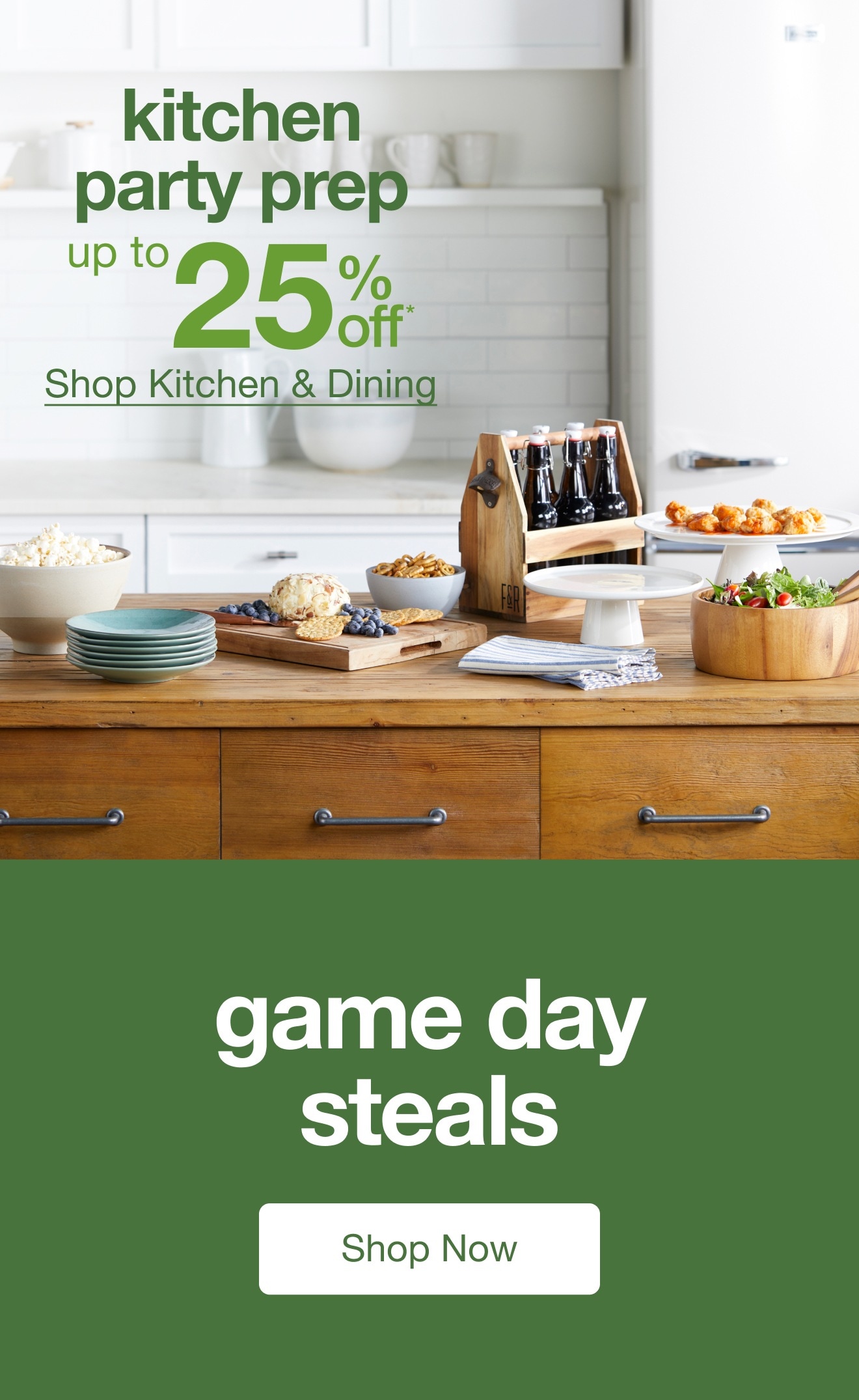 Kitchen Party Prep Up to 25% Off* — Shop Now!