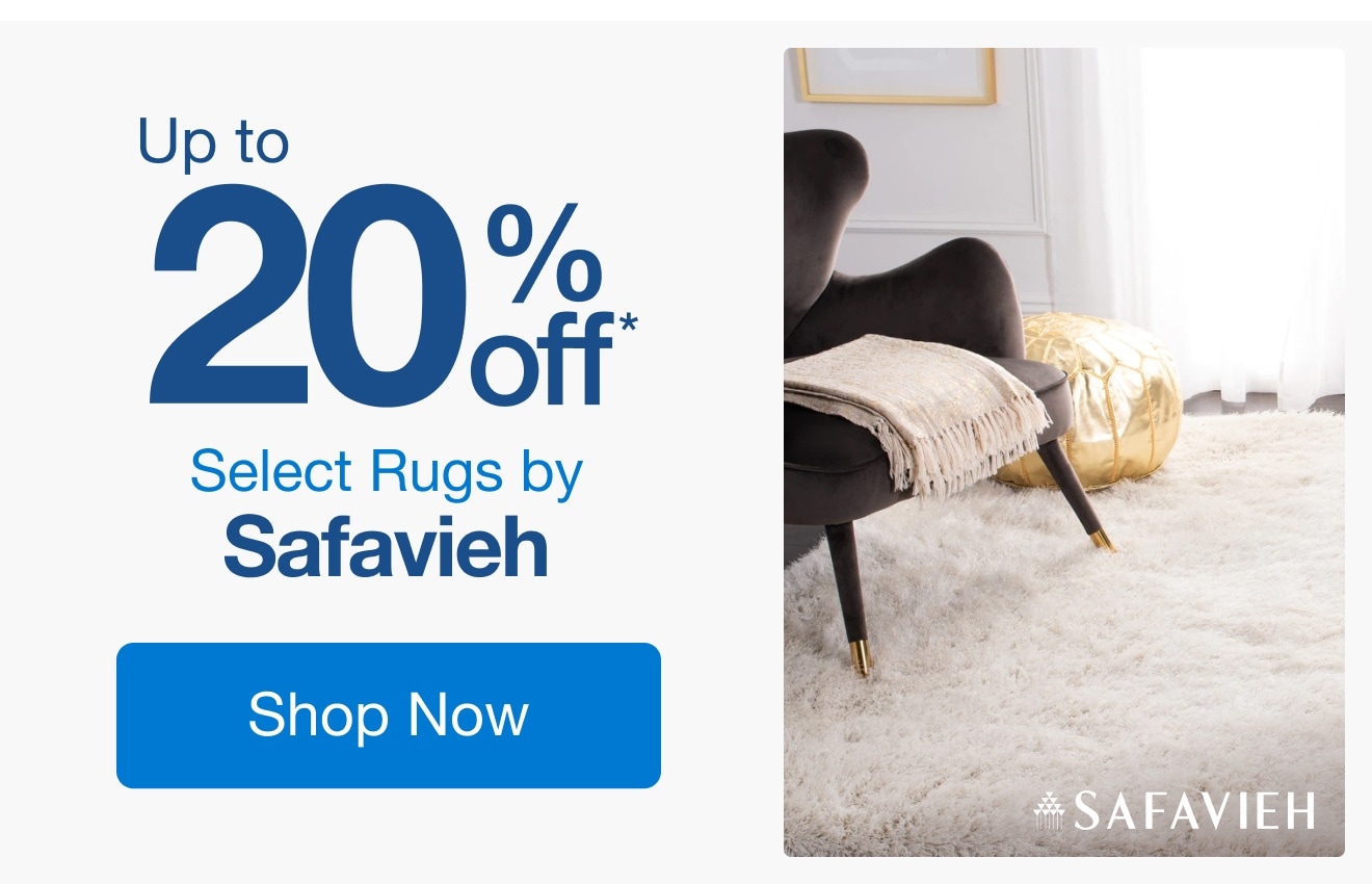 Up to 20% Off Select Rugs by Safavieh*