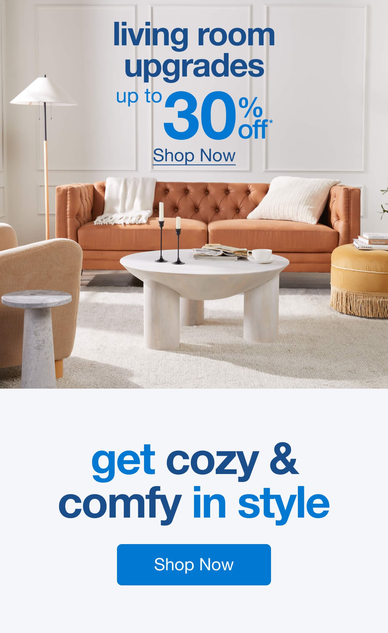 Up To 30% Off Living Room — Shop Now!