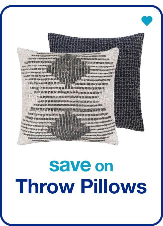 save on throw pillows