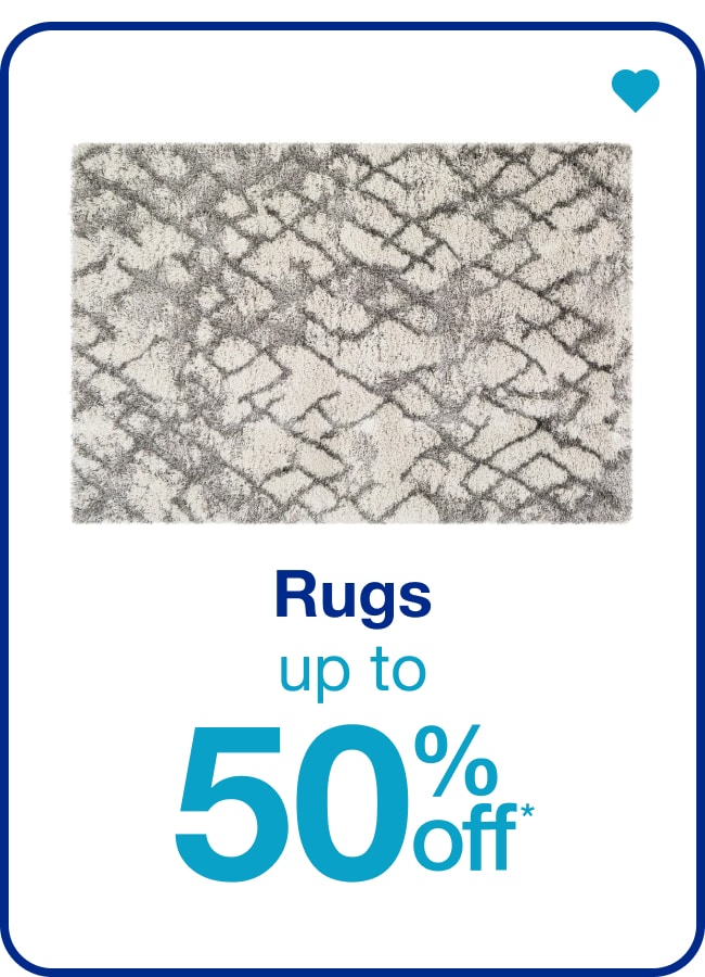 Up to 50% Off Rugs — Shop Now!