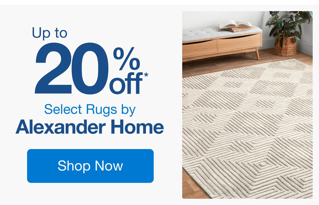 Up to 20% Off Select Rugs by Alexander Home*