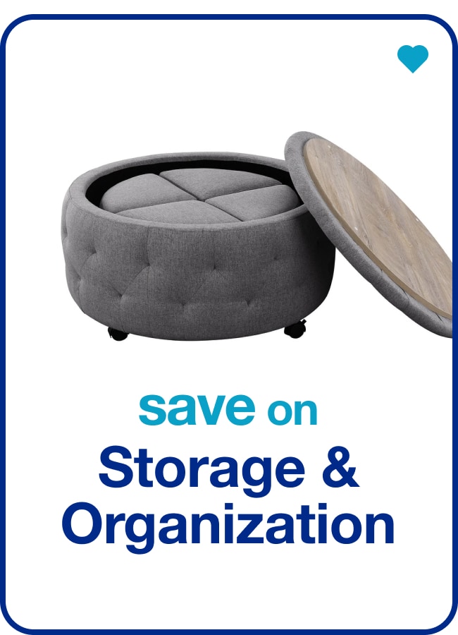 save on storage & organization