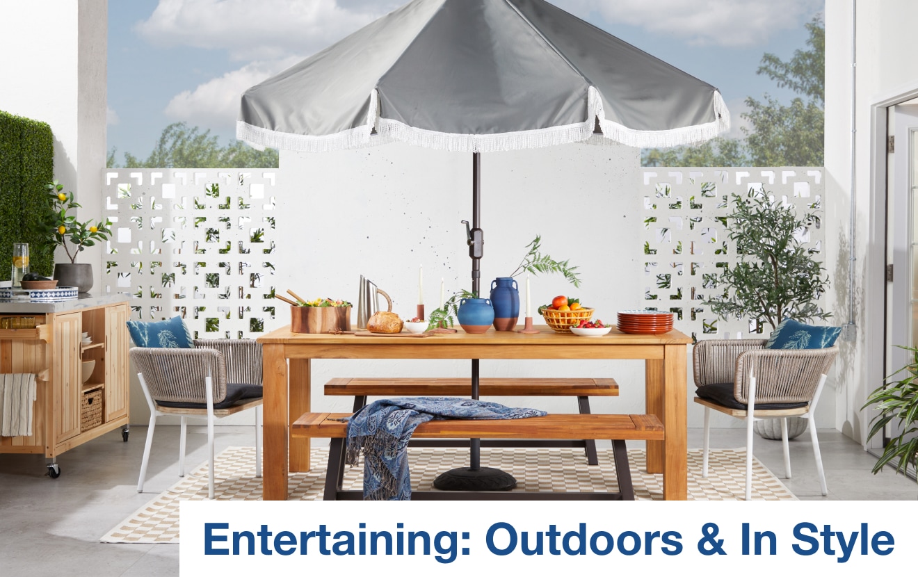 Entertaining: Outdoors & In Style — Shop Now!