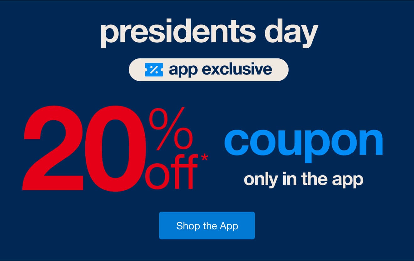 App-Exclusive 20% Off* Your Entire Order! Today Only!