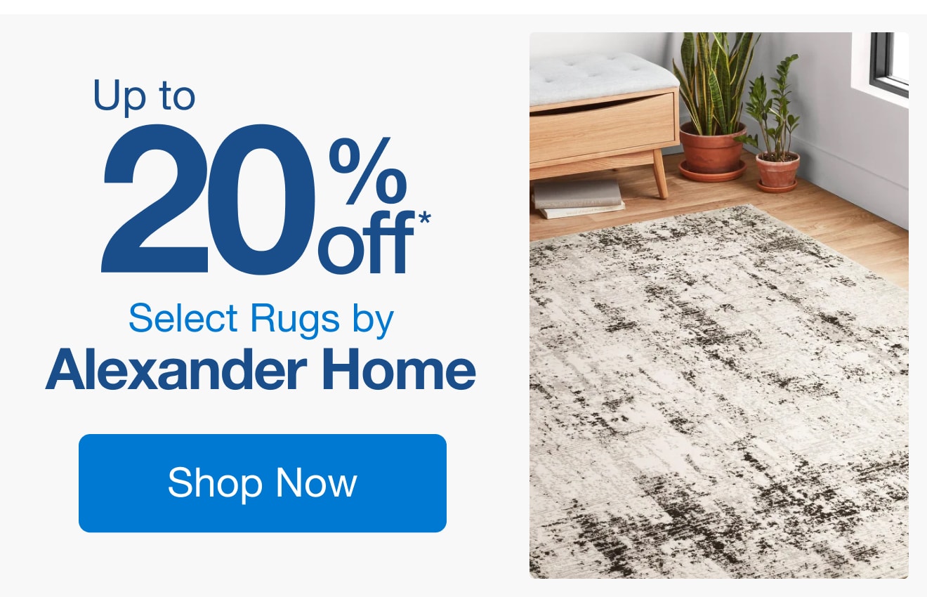 Up to 20% Off Select Rugs by Alexander Home*