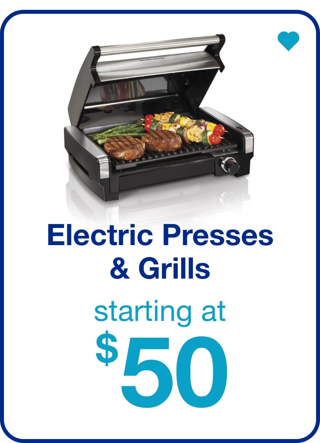 Electric Presses & Grills — Shop Now!