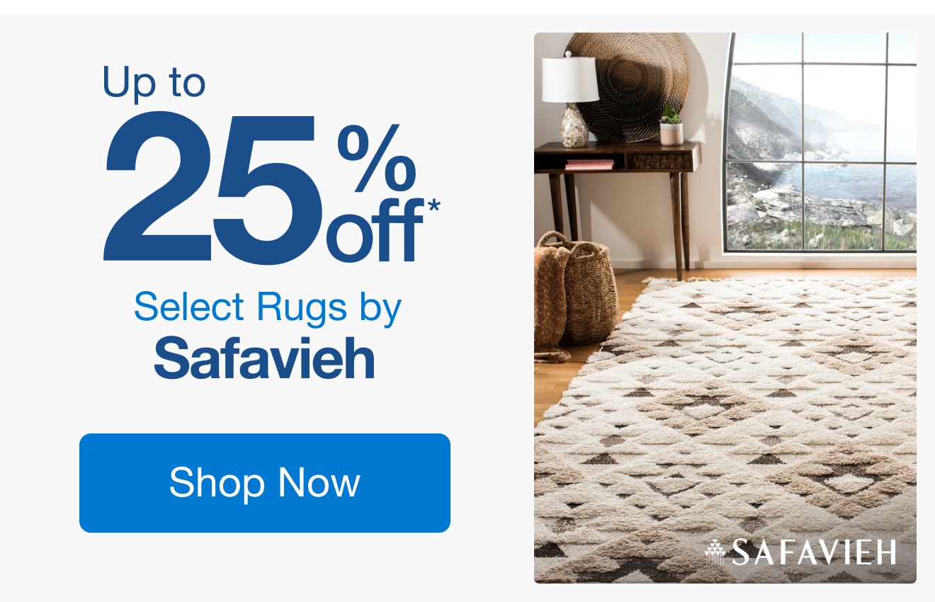 Up to 25% Off Select Rugs by Safavieh*