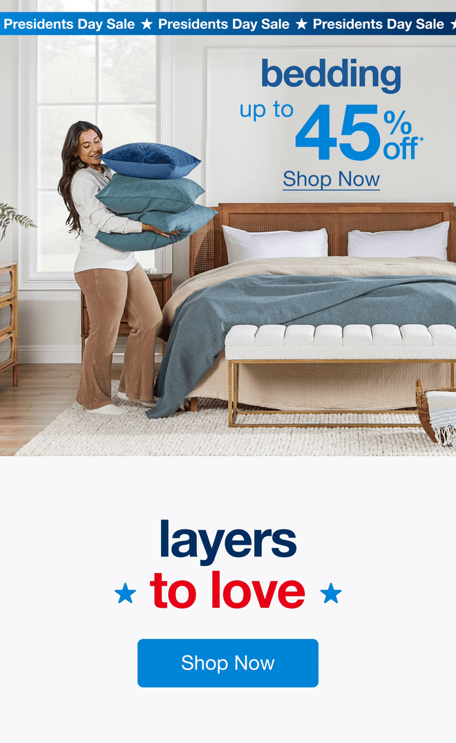 Bedding Up to 45% Off — Shop Now!