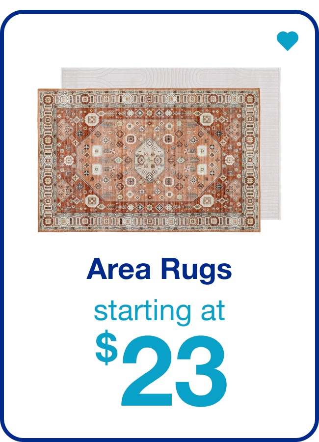 Area Rugs Starting at $23 — Shop Now!