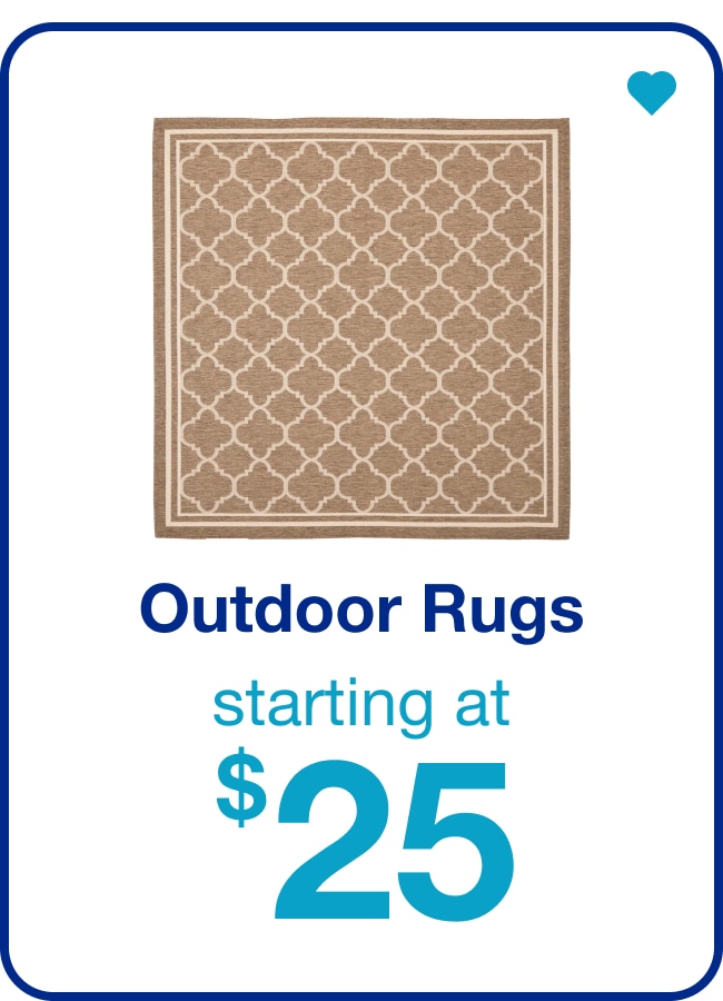 Outdoor Rugs Starting at $25 — Shop Now!