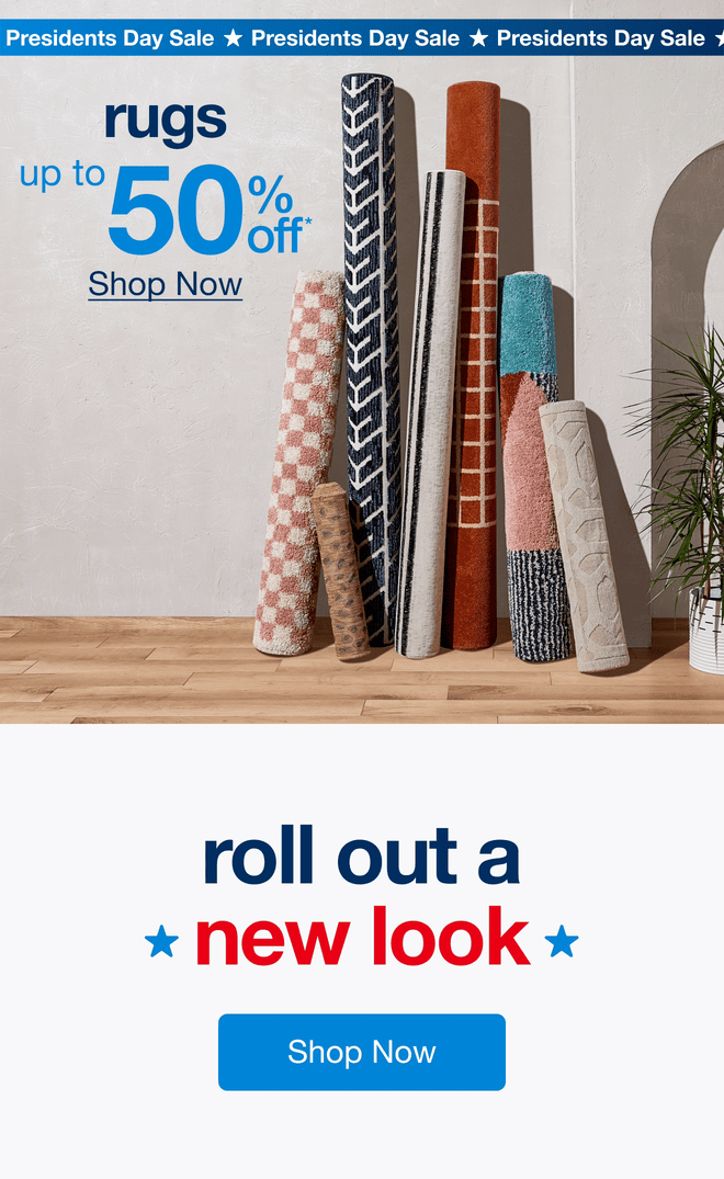Rugs Up to 50% Off* — Shop Now!