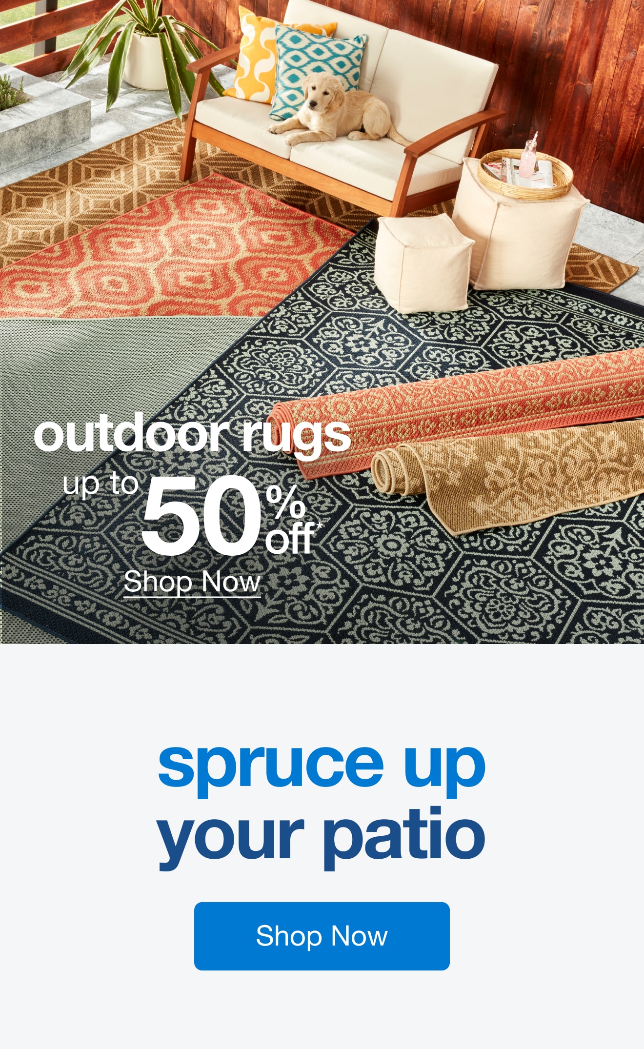 Up to 50% Off Outdoor Rugs — Shop Now!