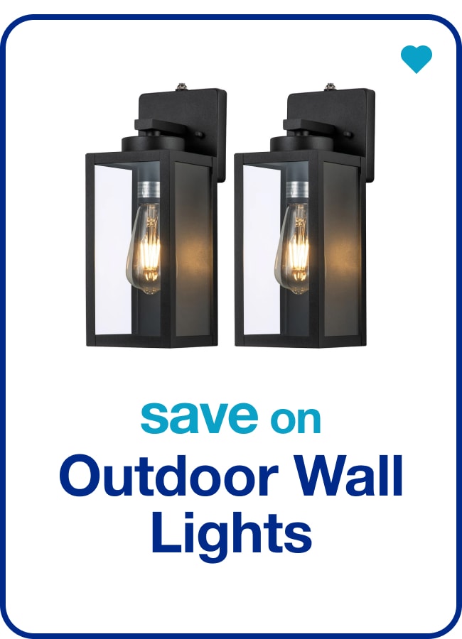 save on outdoor wall lights