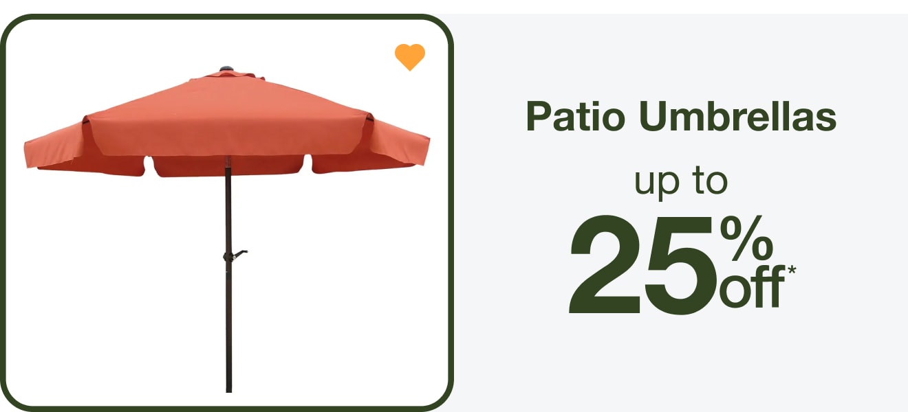 Up to 25% Off Patio Umbrellas — Shop Now!