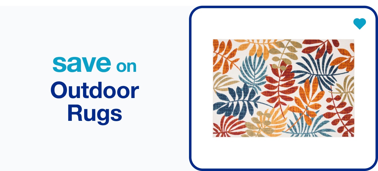 save on outdoor rugs