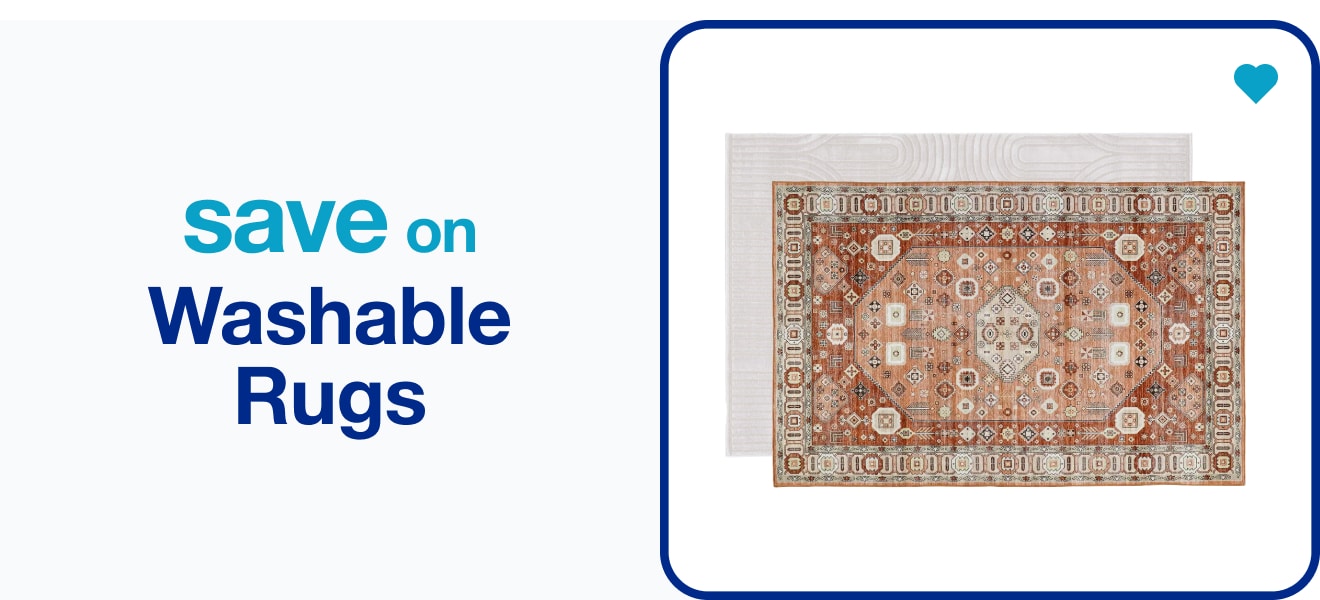 save on washable rugs