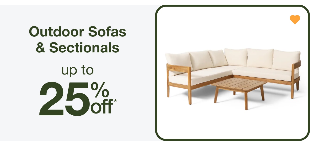 Up to 25% Off Outdoor Sofas â€” Shop Now!