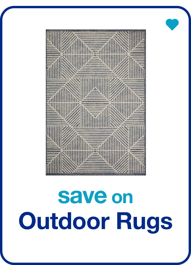 save on outdoor rugs