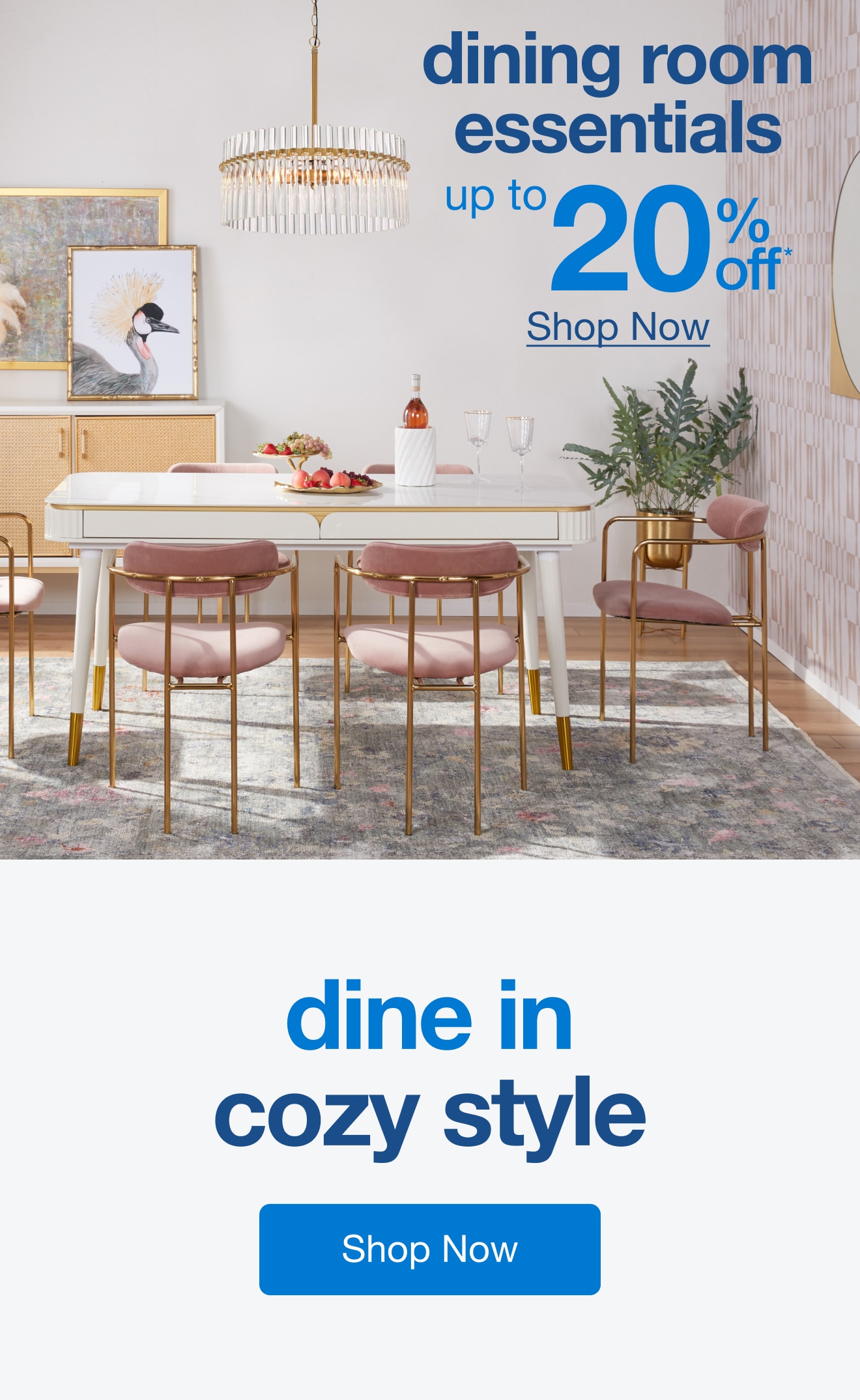 Dining Room Essentials Up to 20% Off â€” Shop Now!