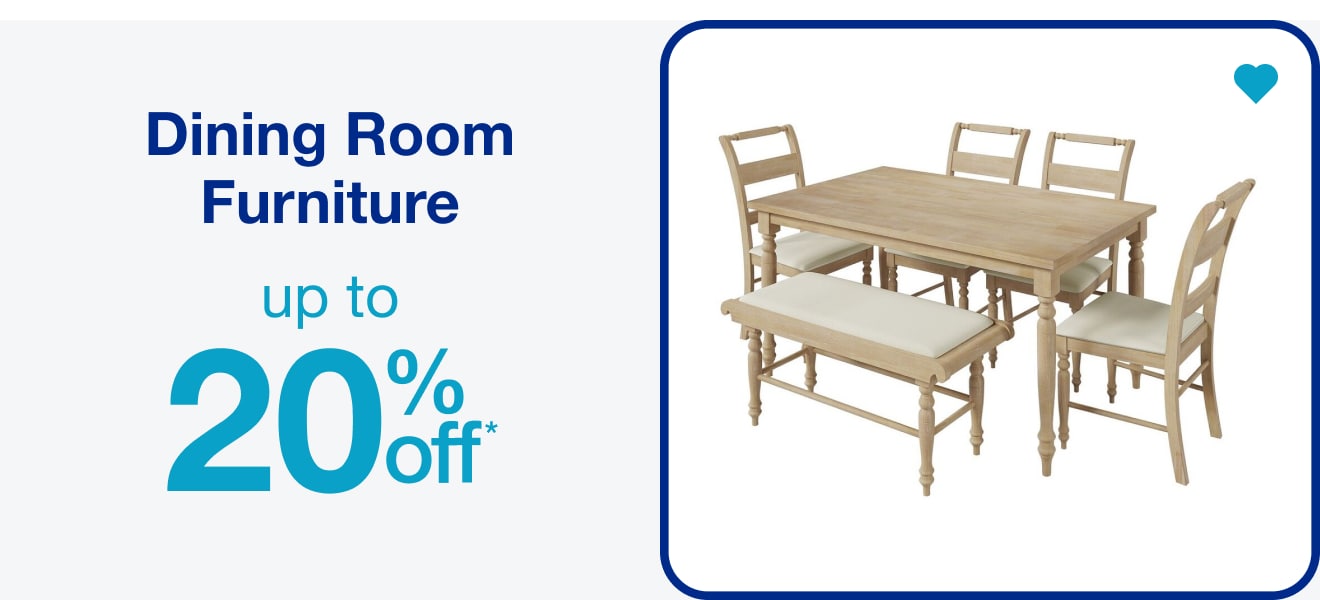 Dining Room Furniture Up to 20% Off â€” Shop Now!