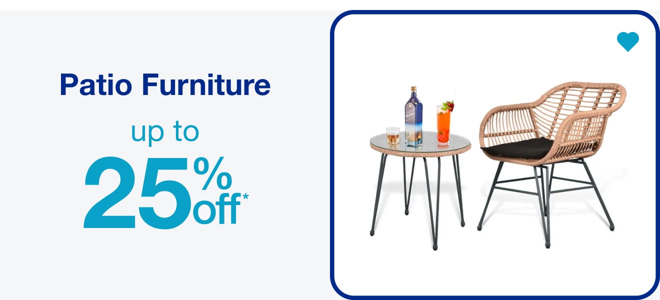 Patio Furniture Up to 25% Off â€” Shop Now!