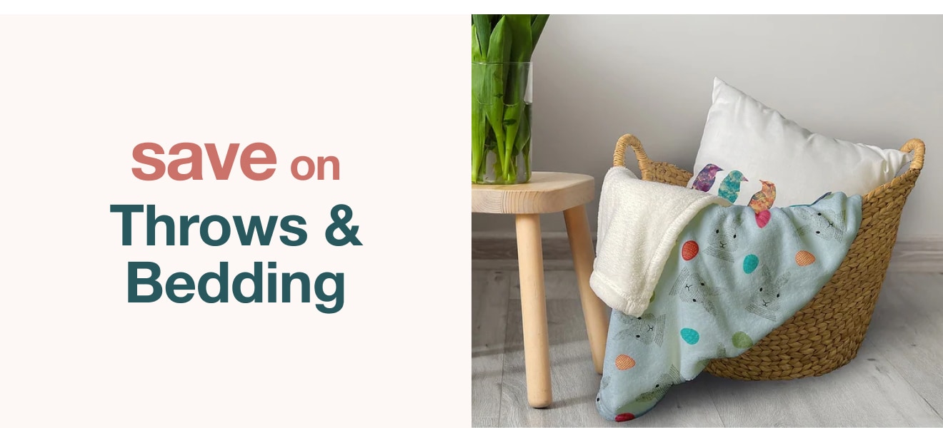save on throws & bedding
