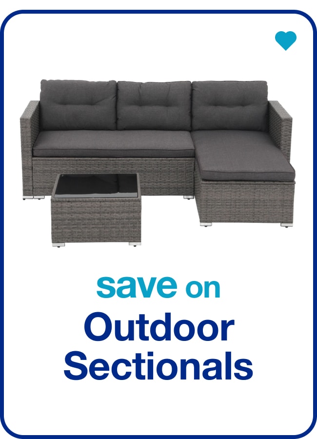 Save on Outdoor Sectionals — Shop Now!