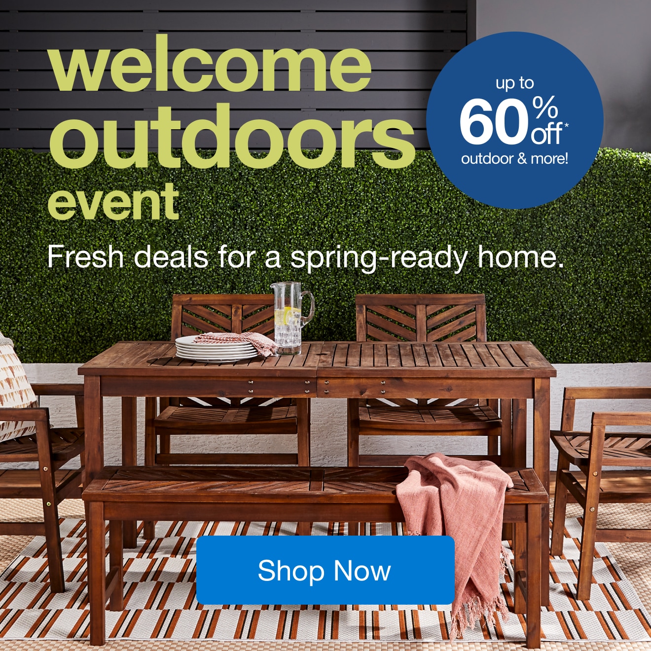  Welcome Outdoors Event — Shop Now!