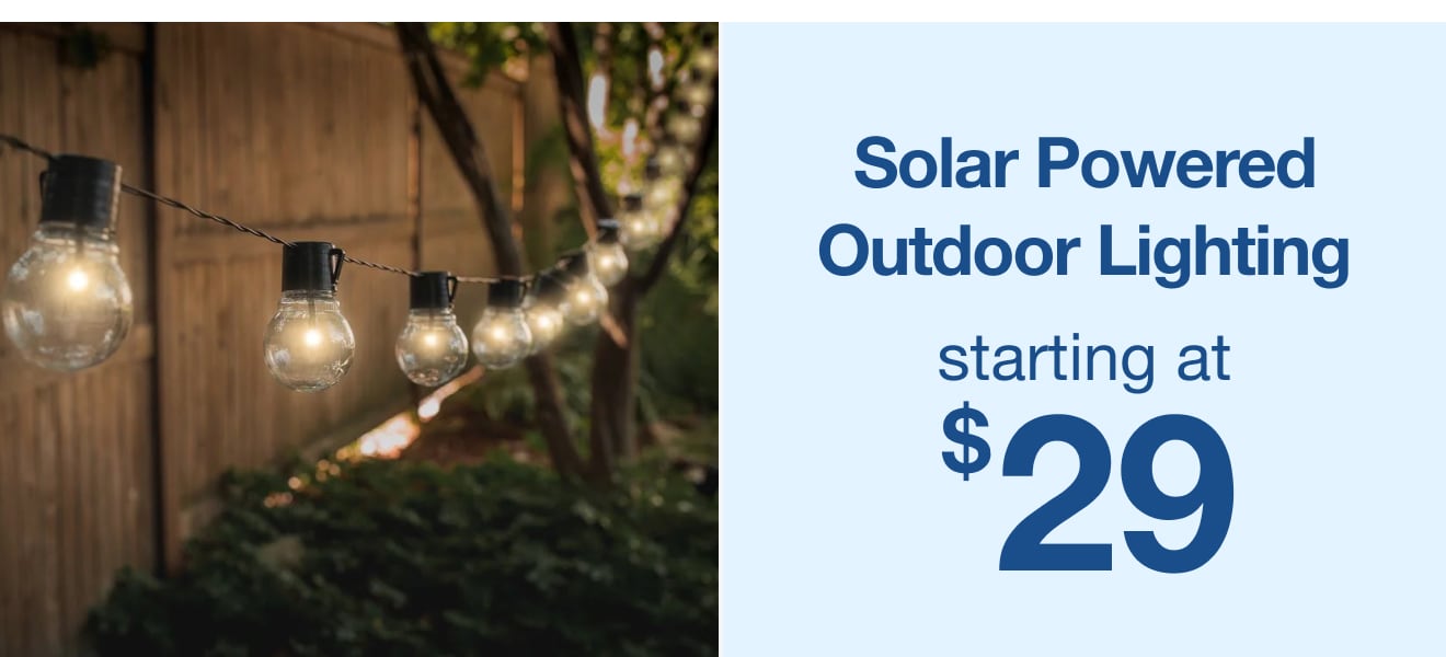 Solar Powered Outdoor Lighting — Shop Now!