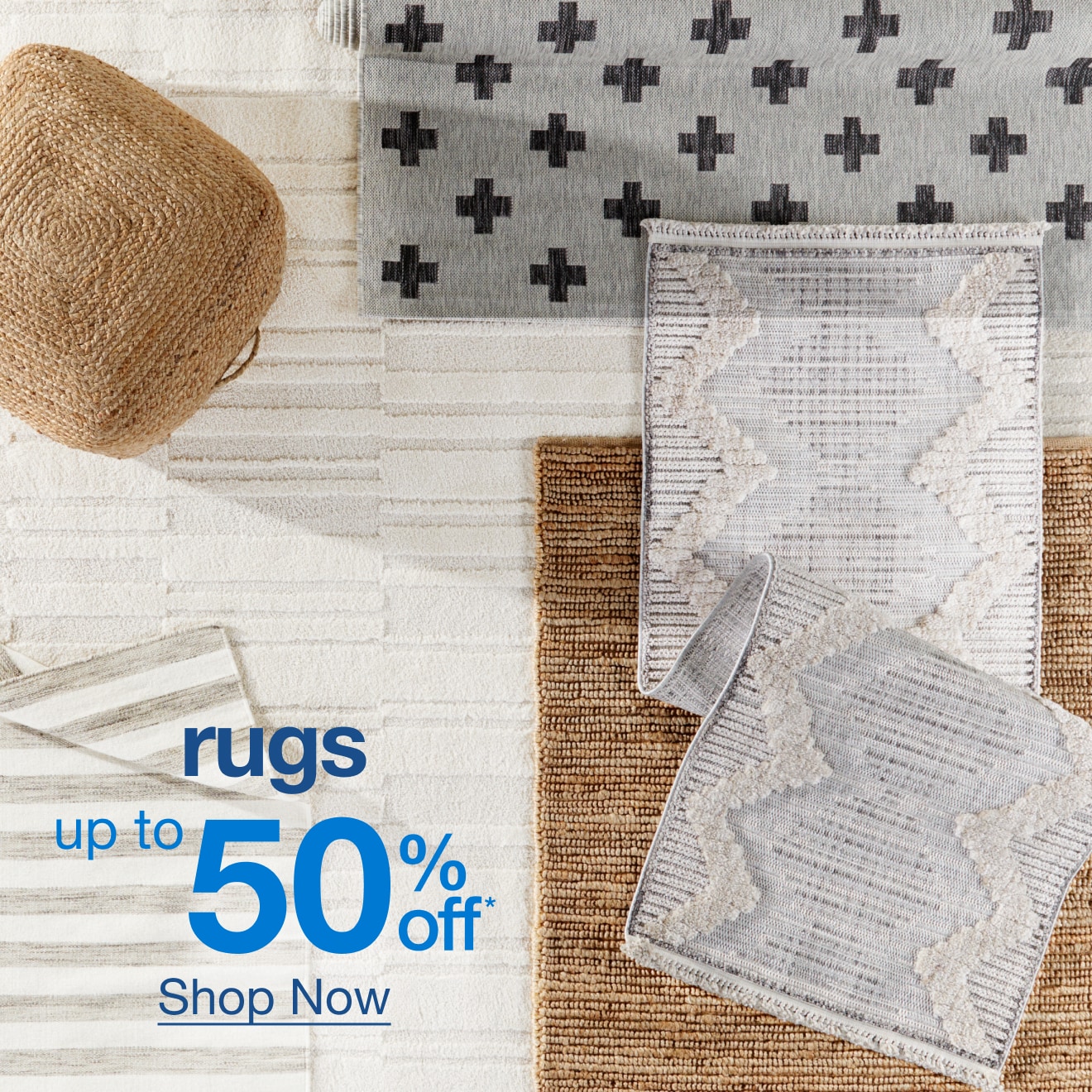 Up to 50% Off Rugs — Shop Now!